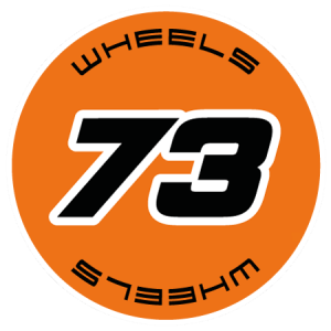 73 wheels logo